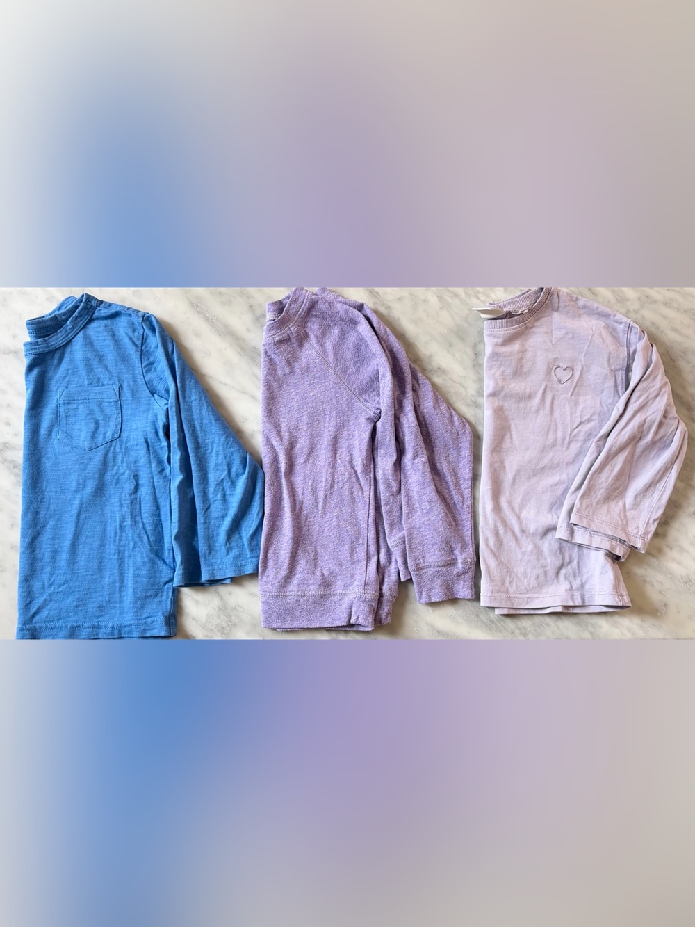 Primary and Zara long-sleeved 4T t-shirt bundle